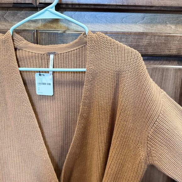 Free People Belted‎ Knit Wrap Sweater - Size Small (NWT) - Picture 3 of 8